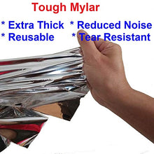Load image into Gallery viewer, Leberna Emergency Blanket Survival Gear | Foil Mylar Thermal Blankets 59" x 87" inches (Pack of 10) | Big Double Sided Escape Tact Bivvy, | for NASA, Outdoors, Hiking, Space, Marathons First Aid Kit