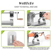 Load image into Gallery viewer, WellToBe 6-Blade Vegetable Spiralizer Spiral Slicer Veggie Pasta Spaghetti Maker for Healthy Low Carb/Paleo/Gluten - 304 Food Stainless Steel Body