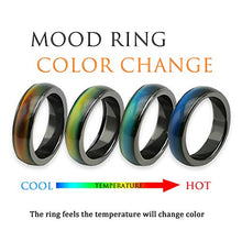 Load image into Gallery viewer, Morchic Magnetic Hematite Stone Mood Ring for Women Men, Therapy Arthritis Anxiety Pain Relief, Balance Root Chakra (8.75)