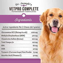 Load image into Gallery viewer, VetPro Dog Hip and Joint Supplement - Pain and Inflammation Relief Chews with Glucosamine, Chondroitin, MSM, Turmeric, Vitamin C, Omega 3 - Treats Hip Dysplasia, Arthritis - Dogs Chewable Supplements