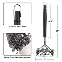 Load image into Gallery viewer, GRILLART Grill Brush and Scraper Bristle Free, 17-Inch Grill Cleaning Brush, Stainless Steel
