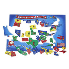 Load image into Gallery viewer, Melissa & Doug USA Map Floor Puzzle (51 pcs, 2 x 3 feet)