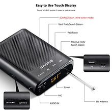Load image into Gallery viewer, 20W Wireless Voice Amplifier for Teachers with Wireless Microphone Headset, Bietrun Portable Rechargeable(Work of 6 hrs)Loud Bluetooth PA Speaker with Wired Mic Headset for Teaching, Coach, Instructor