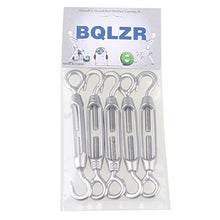Load image into Gallery viewer, BQLZR M4 Stainless Steel 304 Hook & Eye Turnbuckle Wire Rope Tension Pack of 5