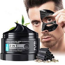 Load image into Gallery viewer, Peel Off Face Mask, JVR Blackhead Remover Mask for Men, Women, Charcoal Peel Off Black Mask, Facial Mask Purifying and Deep Cleansing for All Skin Types 4.23 OZ