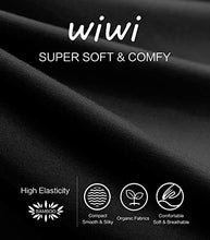 Load image into Gallery viewer, WiWi Soft Bamboo Pajamas Short Sleeves Nightgown Comfy Sleepshirts Boyfriend Sleepwear Plus Size Nightshirt S-4X, Black, XX-Large
