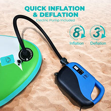 Load image into Gallery viewer, Valwix Inflatable Stand Up Paddle Board with High Pressure Electric Pump & Sports Camera Holder, 11' x 32" x 6" All Around Paddleboard, Wide Stance SUP 350lbs Max. Load