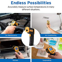 Load image into Gallery viewer, Etekcity Digital Laser Temperature Gun Non-Contact IR Thermometer-58℉ to 716℉ (-50℃ to 380℃), Standard Size, Black & Yellow