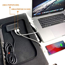 Load image into Gallery viewer, TogoPower 120W Portable Foldable Solar Panel Charger for Baldr/Jackery/GoalZero/Paxcess Power Station Generator with Dual USB Ports & 18V DC Output for RV Boat Laptop Tablet iPhone iPad Camera Lamp