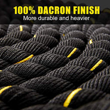 Load image into Gallery viewer, papababe Pro Battle Ropes with Anchor Strap Kit - 100% Poly Dacron Heavy Battle Rope for Strength Training, Cardio Workout, Crossfit, Fitness Exercise Rope