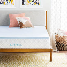 Load image into Gallery viewer, Linenspa 2 Inch Gel Infused Memory Foam Mattress Topper, Twin