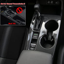 Load image into Gallery viewer, CKE for 11th Gen Civic Armrest Gear Panel Cover Trim Center Consoles Gear Shift Knob Interior Decoration Sticker for Honda Civic 2022 Sedan Hatchback Accessories with CVT - Carbon Fiber Style