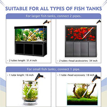 Load image into Gallery viewer, hygger Aquarium Gravel Cleaner, New Quick Water Changer with Air-Pressing Button Fish Tank Sand Cleaner Kit Aquarium Siphon Vacuum Cleaner with Water Hose Controller Clamp