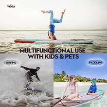 Load image into Gallery viewer, Highpi Inflatable Stand Up Paddle Board 11'x33''x6''W Premium SUP Accessories & Backpack, Wide Stance, Surf Control, Non-Slip Deck, Leash, Paddle and Pump, Standing Boat for Youth & Adult…