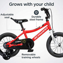 Load image into Gallery viewer, Schwinn Koen Boys Bike for Toddlers and Kids, 14-Inch Wheels, Red