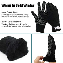 Load image into Gallery viewer, Winter Warm Touchscreen Gloves for Men and Women Touch Screen Fleece Lined Knit Anti-Slip Wool Glove