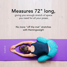 Load image into Gallery viewer, HemingWeigh Super Thick, Extra Comfy, Moisture-resistant, Durable NBR Yoga Mat, 1/4 Inch, Light Weight, Perfect For Yoga, Exercise, & Workout Mat with Carrying Strap (Purple)