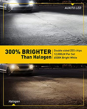 Load image into Gallery viewer, AUXITO 9005 H11 LED Headlight Bulbs Combo, High Low Beam Replacement, 24000LM 6500K Cool White, Wireless Headlight LED Bulbs, Pack of 4