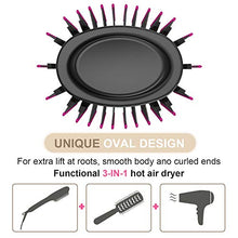 Load image into Gallery viewer, Hot Air Brush, Bongtai Hair Dryer Brush Hair Dryer & Volumizer 3 in 1 Brush Blow Dryer Styler for Rotating Straightening, Curling, Salon Negative Ion Ceramic Blow Dryer Brush(Golden)