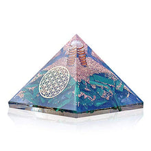 Load image into Gallery viewer, Orgonite Crystal Malachite Pyramid – Positive Energy Crystals Promote E-Energy Protection and Chakra Healing to Enhance Spiritual Growth and Visionary Powers