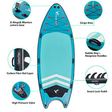 Load image into Gallery viewer, Freein 14' Inflatable Paddle Board | Large Multi Person Inflatable Stand Up SUP |6” Thick| Party Board and Bundle Accessory Pack | Stable Wide Stance | Up to 820 lbs