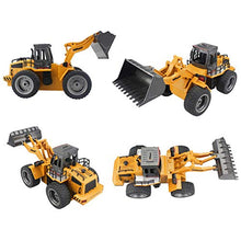 Load image into Gallery viewer, Top Race 6 Channel Full Functional Front Loader, RC Remote Control Construction Toy Tractor with Lights & Sounds 2.4Ghz (TR-113G)