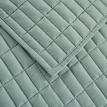 Load image into Gallery viewer, Comfort Spaces Kienna Quilt Set-Luxury Double Sided Stitching Design All Season, Lightweight, Coverlet Bedspread Bedding, Matching Shams, Full/Queen(90"x90"), Seafoam