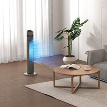 Load image into Gallery viewer, PELONIS Oscillating Tower Fan with Remote Control 40’’ Quiet Stand Up Fan with 3 Speed Settings and 3 Modes 15-Hour Timer LED Display for Bedroom Home Office Use, Black