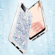 Load image into Gallery viewer, Dzxouui for T-Mobile Revvl 4 Plus Case,TCL Revvl 4 Plus Case(Not Fit Revvl 5G) Girls Women TPU Clear Cover Moving Quicksand Glitter Protective Cute Phone Cases for T-Mobile Revvl 4 Plus(Silver)