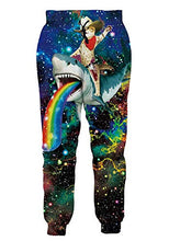 Load image into Gallery viewer, Mens Rave Long Joggers Pants Tall Guys Hip Hop Hippie Stretch Sweatpants Animal Patterned Galaxy Space Regular Fit Leisure Suit for Spring Summer Lounge Jogging Trekking