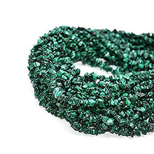 Load image into Gallery viewer, GemmartUSA Malachite Chip Beads Natural Stone Beads 1 Strand 34 Inch Jewelry Making Supplies