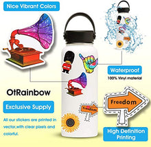 Load image into Gallery viewer, 500 PCS Cool Laptop Stickers Vinyl Graffiti Decals, Variety Pack Waterproof Stickers for iPad, Water Bottle, Travel Case, Skateboard, Guitar, Car Bumper, Bike Helmet