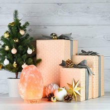 Load image into Gallery viewer, LEVOIT Kana Himalayan Salt Lamp, Pink Rock Large Crystal Natural Himilian Gift Night Light (ETL Certified) Touch Dimmer, 2 Extra Bulbs, Rubber Wood Base