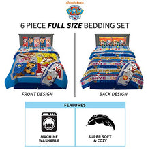 Load image into Gallery viewer, Nickelodeon Paw Patrol Super Soft Kids Bedding Set, 6 Piece Full Size, Includes Grey Leap Into Action Throw