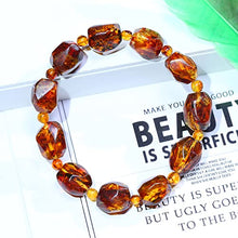 Load image into Gallery viewer, Baltic amber bracelet, 100% natural Baltic certified amber jewelry, promotes immune system, sleep, arthritis, migraine pain relief-MERPOCCLI