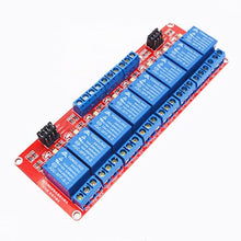 Load image into Gallery viewer, HiLetgo 24V 8 Channel Relay Module with OPTO-Isolated High and Low Level Trigger 8 Ways Relay Switch Module for Arduino