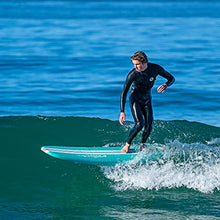 Load image into Gallery viewer, Wavestorm-15th Anniversary Edition Soft Top Foam 8ft Surfboard | for Beginners and All Levels | Includes Accessories | Leash and Multiple Fin Options, Turquoise pinline