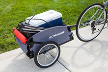 Load image into Gallery viewer, Schwinn Day Tripper Cargo Bike Trailer, Folding Frame, Quick Release Wheels, Red/Grey
