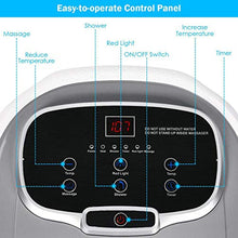 Load image into Gallery viewer, Giantex Foot Spa Bath Massager w/Heat, Water Shower Adjustable in Angles, Motorized Shiatsu Massage Balls & 2 Maize Rollers, Time & Temper Control, LED Display, Home Pedicure Foot Bath Tub, Grey
