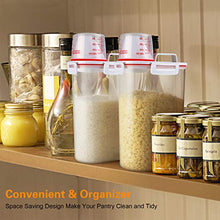 Load image into Gallery viewer, TBMax Rice Storage Container 5 Lbs, Small Airtight Dry Food Container for Flour Cereal Pasta Kitchen Pantry Organization -Red