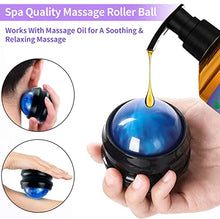 Load image into Gallery viewer, 3 Pack Massage Oil for Massage Therapy with Massage Roller Ball,Ginger Oil Lymphatic Drainage & Arnica Sore Muscle & Lavender Relaxing Massage Oils-Spa Gift Mothers Day Fathers Day Gift for Men Women