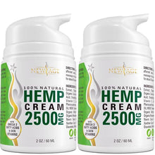 Load image into Gallery viewer, Hemp Cream by New Age - Help Relieve Discomfort in Knees, Joints, and Lower Back - Natural Hemp Extract Cream - Made in USA - 2 Pack