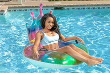 Load image into Gallery viewer, Poolmaster Swimming Pool Float Rainbow Glitter Tiara Tube, Multi