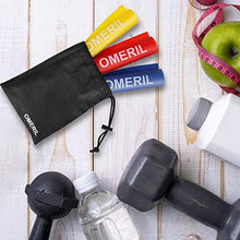 Load image into Gallery viewer, OMERIL Resistance Bands Set, 3 Pack Latex Exercise Bands with 3 Resistance Levels, Skin-Friendly Elastic Bands with Carrying Pouch for Home Workout, Strength Training, Physical Therapy, Yoga, Pilates