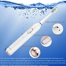 Load image into Gallery viewer, Sporzin Electric Toothbrushes for Adults Sonic Toothbrush Electronic Toothbrush USB Charging Last 60 Days 5 Modes 3 Intensities Smart Timer with 2 Dupont Brush Heads & Travel Case Toothbrush Holder