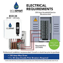 Load image into Gallery viewer, Ecosmart ECO 24 24 KW at 240-Volt Electric Tankless Water Heater with Patented Self Modulating Technology, 17 x 17 x 3.5