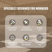 Load image into Gallery viewer, ARCHINSERT Work Safety Shoes for Men Women Puncture Proof Comfortable Abrasion Resistance Industrial and Construction Shoes