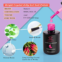 Load image into Gallery viewer, Makartt Poly Nail Gel Kit, Clear Pink Fall Winter Nail Gel Kit Poly Nail Extension Gel Nail Enhancement Set Bundle With 6 Bottles Crystal Jelly Gel Nail Polish