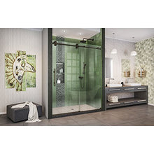 Load image into Gallery viewer, DreamLine Enigma-XO 56-60 in. W x 76 in. H Fully Frameless Sliding Shower Door in Oil Rubbed Bronze, SHDR-61607620-06