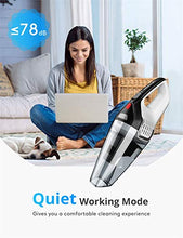 Load image into Gallery viewer, Homasy Handheld Vacuum Cordless, 8Kpa Hand Vacuum with Powerful Cyclonic Suction, Portable Vacuum Cleaner with Long Lasting up to 30mins (Wet&Dry, 3H Charging) for Pet Hair, Dust,Gravel,Home Cleaning